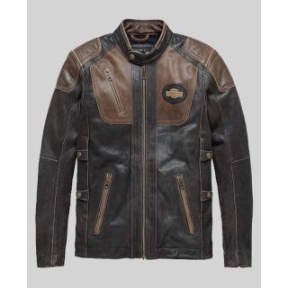 Men's HD Triple Vent System Trostel Leather Jacket|Rider Zilla