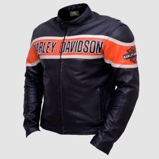  Harley Davidson Biker Leather Jacket Victoria Lane Style Rider Zilla