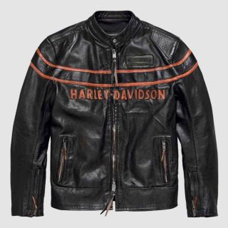 Harley Davidson Motorcycle Double Ton Slim Fit Leather Jacket|Rider Zilla