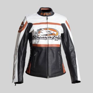 HD Men's Raceway Screamin Eagle Leather Jacket|Rider Zilla