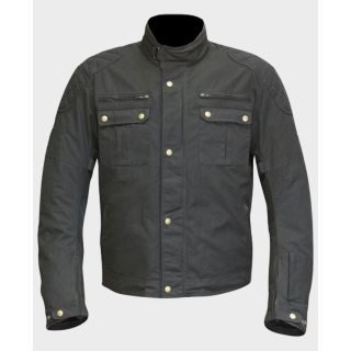 Men Riding Black Textile Jacket