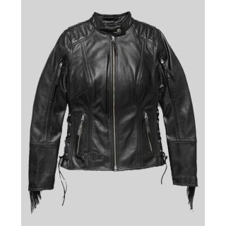 Women's Boone Fringed Leather Jacket|Rider Zilla