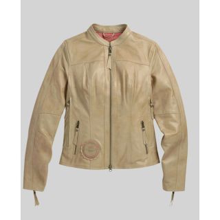 Harley Davidson Women's Gremlin Shield Triple Vent Leather Jacket|Rider Zilla