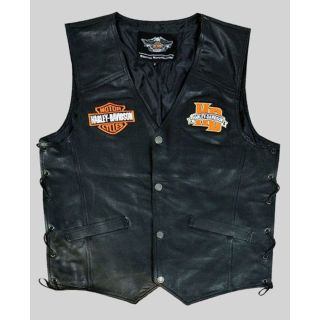 Men's Harley Davidson Cafe Racer Leather Vest|Rider Zilla|
