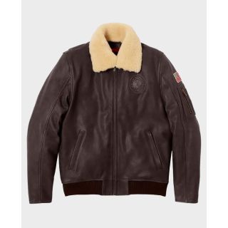 Indian Motorcycles Men's Brown Flying Jacket Rider Zilla