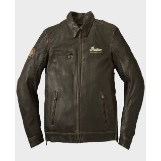 Indian Motorcycle Men's Leather Riding Classic Jacket Rider Zilla
